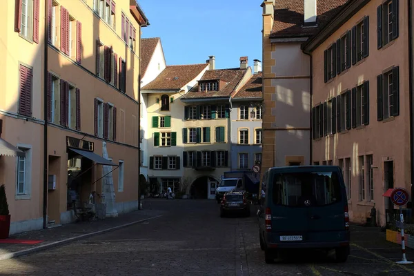 Uitzicht Oude Stadshuizen — Stockfoto