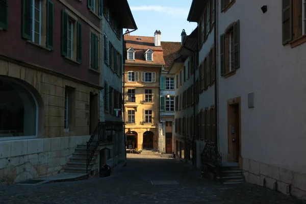 Façades Bâtiment Dans Vieille Ville — Photo