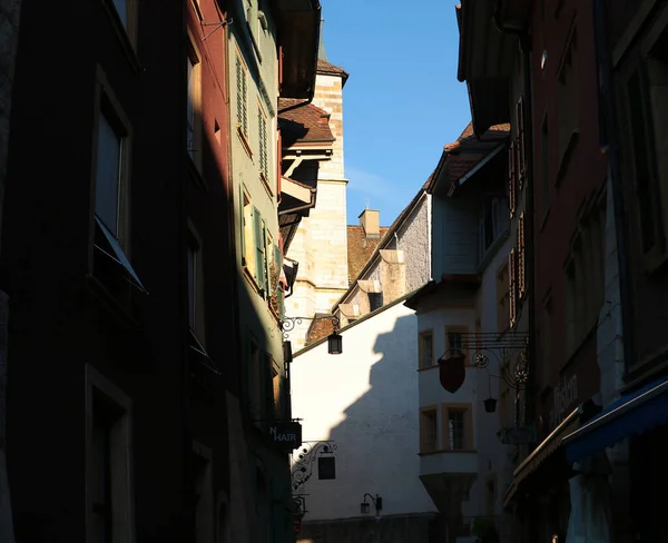 Façades Bâtiment Dans Vieille Ville — Photo