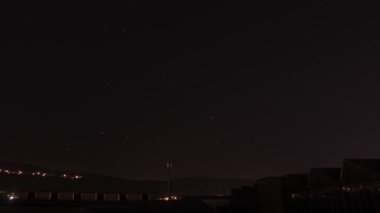 Bir Fabrika Binası Üzerinde Gece Gökyüzü