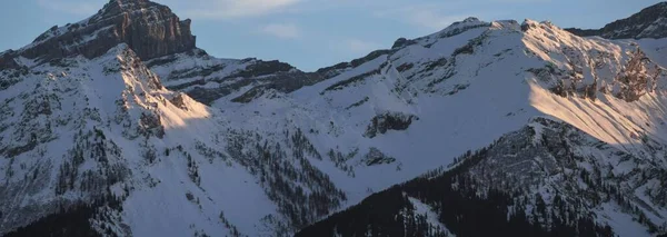 Vista Panorâmica Montanha Inverno — Fotografia de Stock