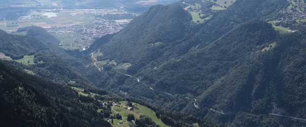 Vista Panoramica Una Valle Montagna — Foto Stock