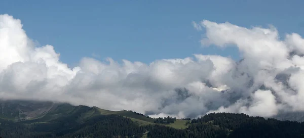 Vista Panorámica Paisaje Alpino Verano —  Fotos de Stock