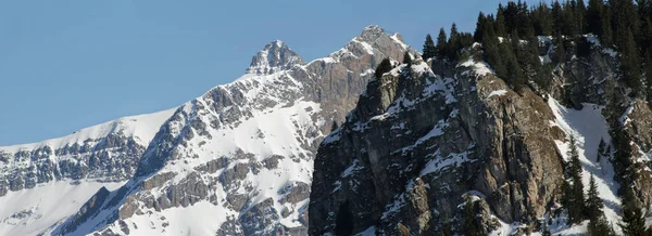 Chaîne Montagnes Formation Rocheuse Détail — Photo
