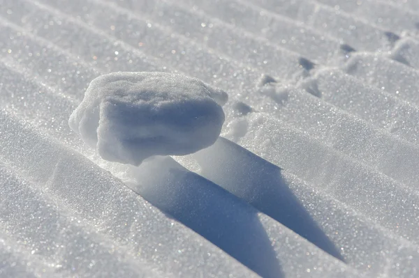 Χιονιά στην πίστα του σκι Royalty Free Εικόνες Αρχείου