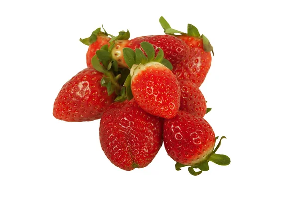 Φράουλες σε λευκό φόντο Εικόνα Αρχείου