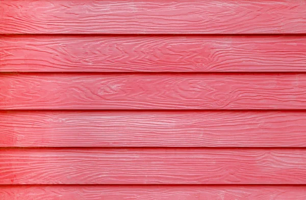 Red painted wood grain fiber cement board texture background — Stock Photo, Image