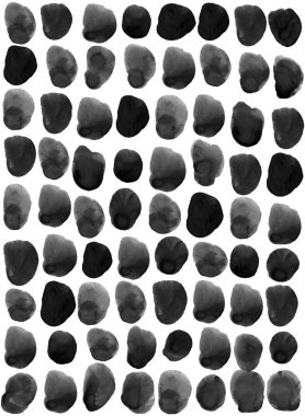 Lekeli, pullu, tüylü vahşi hayvan izleri. Basit siyah-beyaz suluboya bohem arkaplan, pürüzsüz desen. İskandinav tarzı, duvar kağıdı, kumaş, tekstil, baskılar, ambalaj kağıdı için en iyisi..