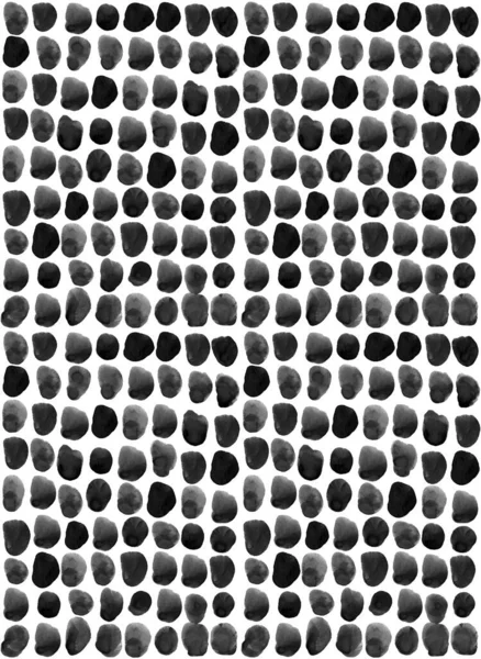 Wilde Dierenprint Met Vlekken Schubben Veren Eenvoudige Zwart Wit Waterkleur — Stockfoto