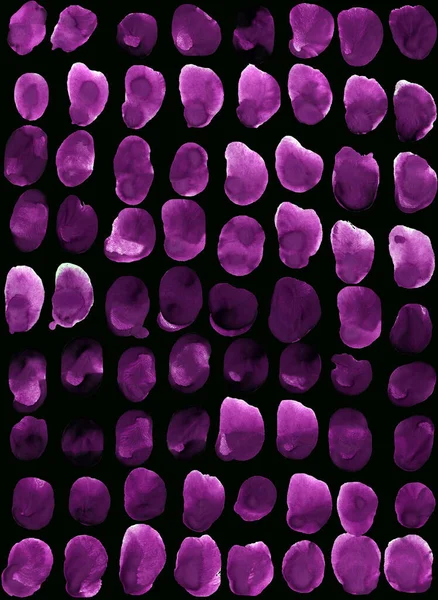 Следы Диких Животных Пятнами Чешуей Перьями Просто Черно Фиолетовый Акварельный — стоковое фото