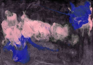 Elle boyanmış mermer desenli soyut mavi-beyaz-gri arka plan. Tek renkli suluboya. Baskı, kumaş, poster, duvar kağıdı, kapak ve ambalaj kağıdı için en iyisi..