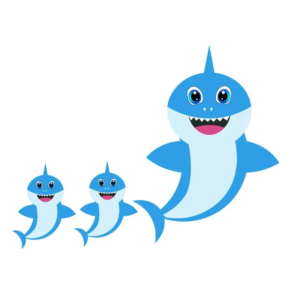 Cartoon Shark Character Vector Illustration Stock Illustration - Download  Image Now - Shark, Baby - Human Age, Cartoon - iStock