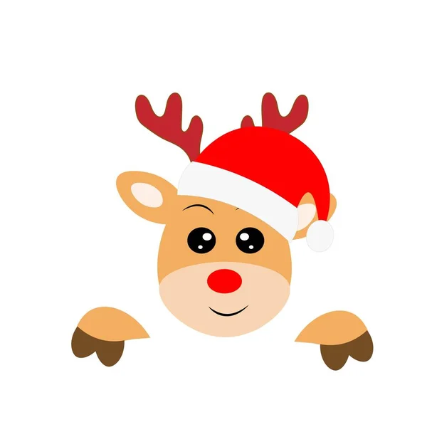 Illustrazione Cervo Renna Natale — Foto Stock