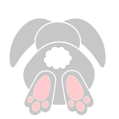 Paskalya tavşanı ayak izleri. 