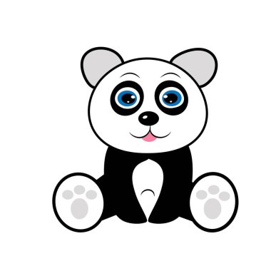 Şirin safari hayvan çizimi. 