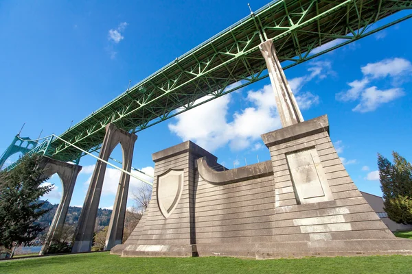 Most St. Johns w Portland Oregon — Zdjęcie stockowe