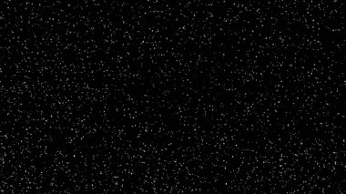 Yıldızlı gece gökyüzünün fotoğrafı. Siyah gökyüzünde beyaz, parlak yıldızların ve gezegenlerin dağılması. Gündüzün gecesi.