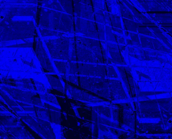 Fundo Azul Profundo Dramático Com Uma Textura Escura Áspera Ilustração — Fotografia de Stock