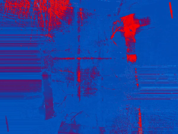 Fundo abstrato em vermelho e azul, com um ritmo espetacular e inserções. — Fotografia de Stock