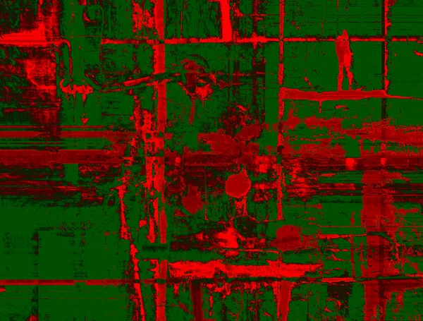 Fundo Abstrato Vermelho Verde Com Ritmo Espetacular Inserções Imagem Surreal — Fotografia de Stock