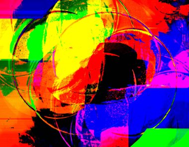 Soyut hacim arkaplanı, 3 boyutlu illüstrasyon, kırmızı, mavi, sarı, yeşil ve siyah, koyu ve açık aksanlı muhteşem bir kombinasyon. Sanat projeleriniz, çizimleriniz ve çalışmalarınız için modern bir imaj..