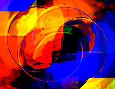 Soyut hacim arkaplanı, 3 boyutlu illüstrasyon, kırmızı, mavi, sarı, yeşil ve siyah, koyu ve açık aksanlı muhteşem bir kombinasyon. Sanat projeleriniz, çizimleriniz ve çalışmalarınız için modern bir imaj..