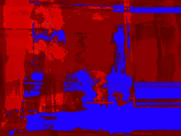 Sfondo Astratto Rosso Blu Con Ritmo Inserti Spettacolari Immagine Surreale — Foto Stock