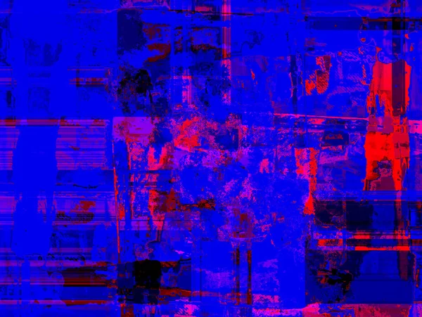 Fundo Abstrato Vermelho Azul Com Ritmo Espetacular Inserções Imagem Surreal — Fotografia de Stock