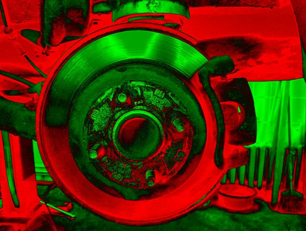 Sfondo Astratto Rosso Verde Con Ritmo Inserti Spettacolari Immagine Surreale — Foto Stock