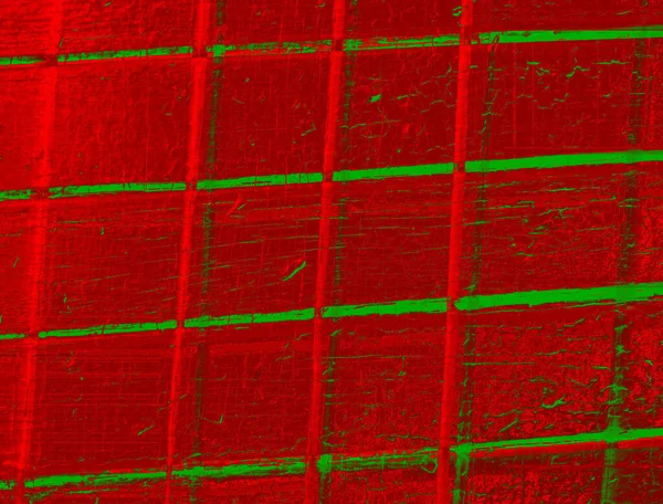 Абстрактный Фон Красном Зеленом Цветах Эффектным Рисунком Вставками Сюрреалистичный Образ — стоковое фото