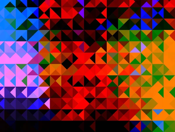 Abstract Volumetric Background Form Spectacular Colored Triangles Spectacular Combination Red — Stock Photo, Image