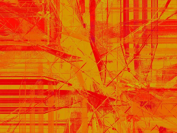 Абстрактний Фон Червоного Жовтого Кольорів Ефектним Ритмом Темними Акцентами Сюрреалістичне — стокове фото