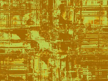 Göze çarpan koyu ve açık aksanlı sarı renkli modern bir grunge arka planı. Duvar kağıtlarınız, sanat projeleriniz ve sanat eserleriniz için..