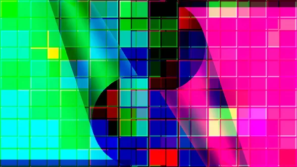 Fundo Volumétrico Abstrato Forma Quadrados Coloridos Com Uma Combinação Espetacular — Fotografia de Stock