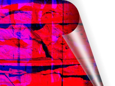 Kırmızı ve mavi soyut arkaplan, muhteşem bir ritim ve eklerle. Modern tarzda gerçeküstü bir görüntü. Duvar kağıtlarınız, sanat projeleriniz ve çalışmalarınız için..