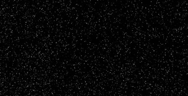 Yıldızlı gece gökyüzünün fotoğrafı. Siyah gökyüzünde beyaz, parlak yıldızların ve gezegenlerin dağılması..