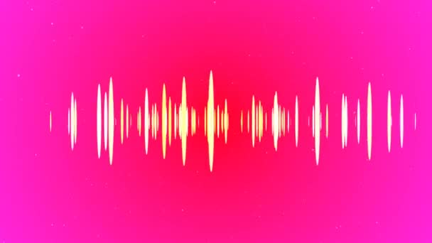 Rayas Blancas Forma Ondas Radio Sobre Fondo Vídeo Color Púrpura — Vídeo de stock
