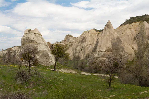 Cappadociaвеликий важкої обов'язком Конструкція фургону завантаження чоловіки в жовтий шолом. транспорт і логістика теми — Foto Stock