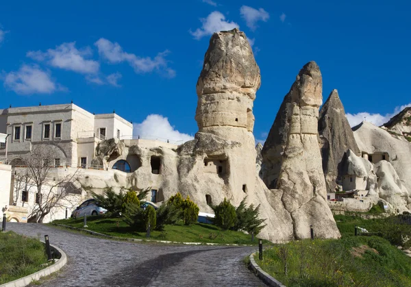 Calles y casas de la ciudad de Goreme —  Fotos de Stock