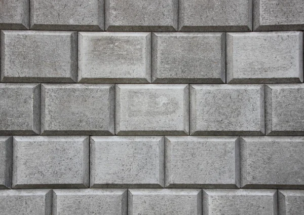 Simple Horizontal Grey Concrete Brick Closeup Background — Stock Photo, Image