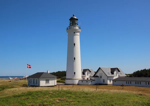 Lighthouse at the world war museum in Hirtshals — Stock Photo, Image