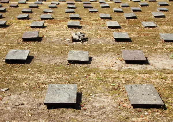 Birdseye de lápidas en el antiguo cementerio de Moravia — Foto de Stock