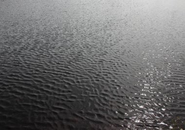 Karanlık Göl su ve güneş yansıma arka plan ile