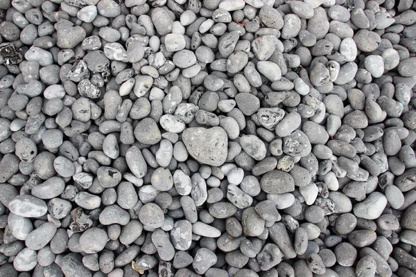 Grey Rubble Beach Stones in Birdseye Perspective — Stock Photo, Image