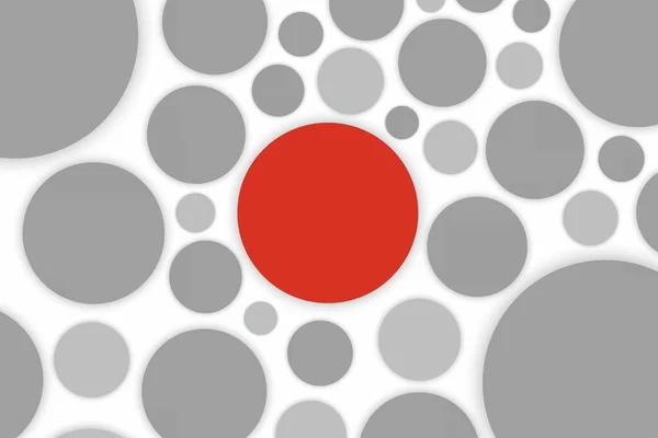 背景是抽象的，中间有圆圈和红圈. — 图库矢量图片