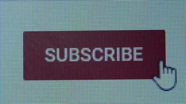 The cursor hovers over the subscribe button and presses it Then he presses bell