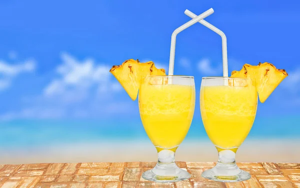 Fresh Pineapple Juice — Stock Photo, Image