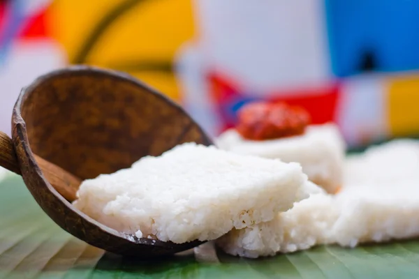 奶米是斯里兰卡的传统食物 — 图库照片