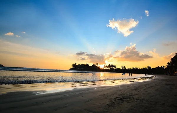 Красивый тропический пляж на Шри-Ланке — стоковое фото