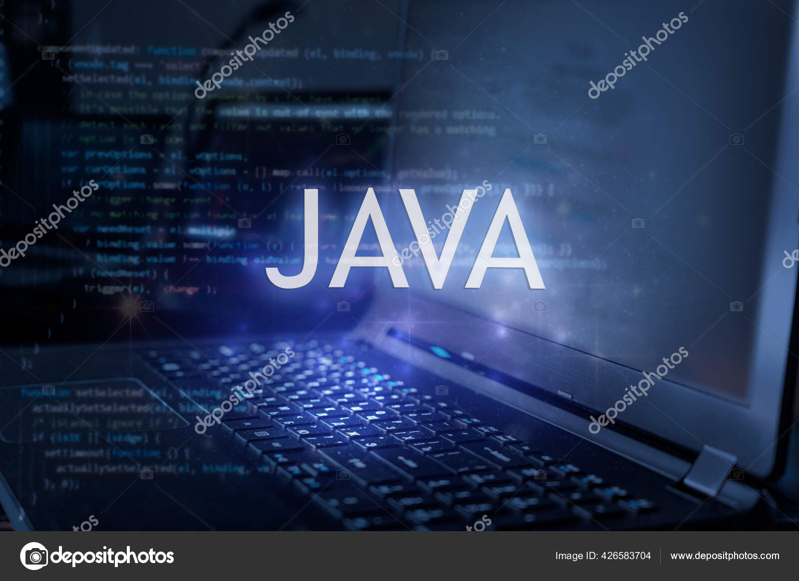 Java Inscription Laptop Code Background Learn Java Programming Language  Computer Stock Photo by © 426583704